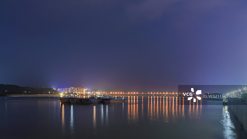 西江夜色图片素材