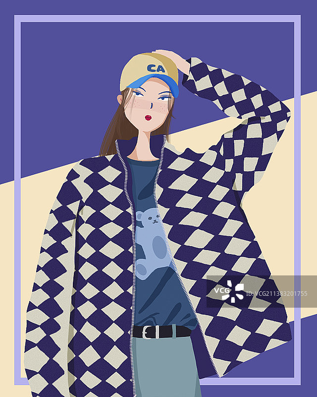 时尚人物杂志图片素材