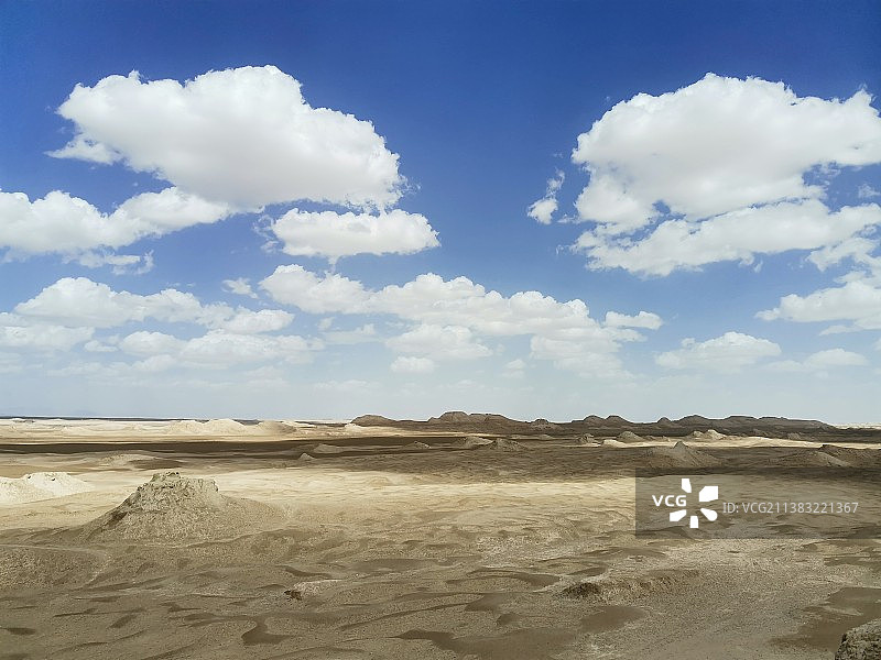 沙漠对天全景图片素材