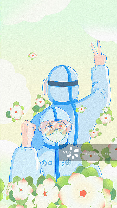 致敬防疫志愿者们图片素材