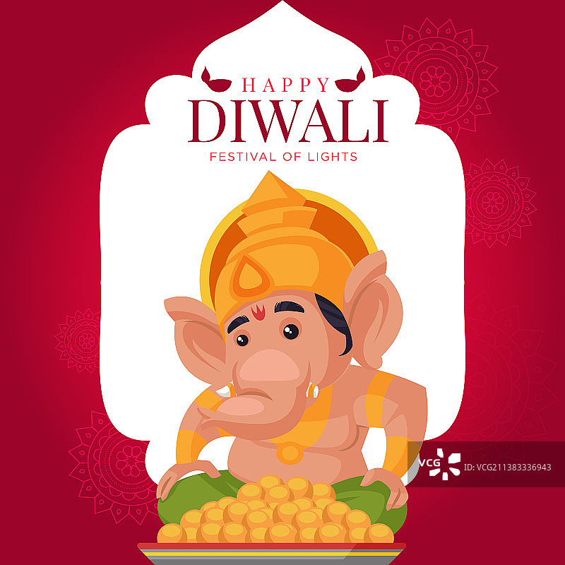 印度排灯节快乐banner设计图片素材