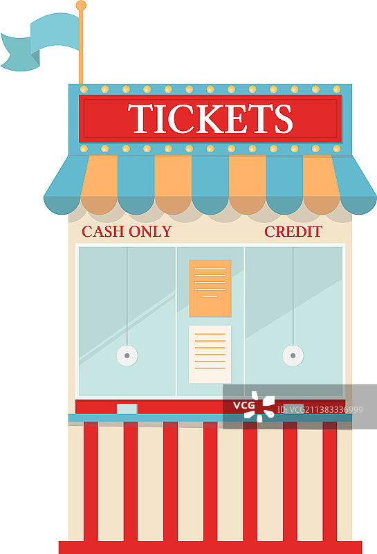 嘉年华信息售票亭图片素材