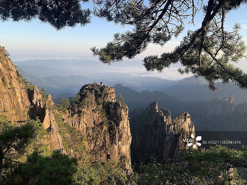 黄山美景-猴子观海图片素材