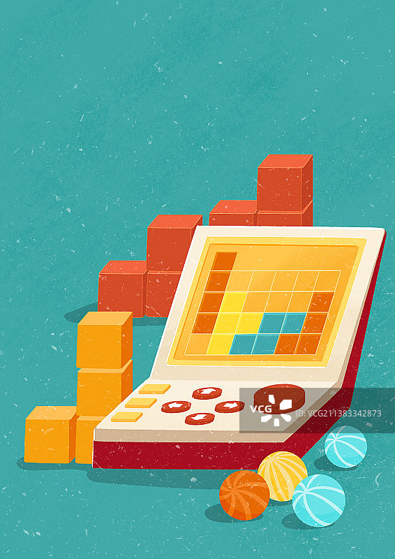 童年玩具游戏机图片素材