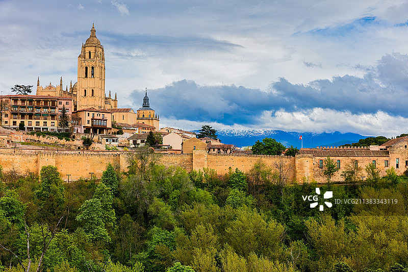 西班牙塞哥维亚城堡Alcázar de Segovia图片素材