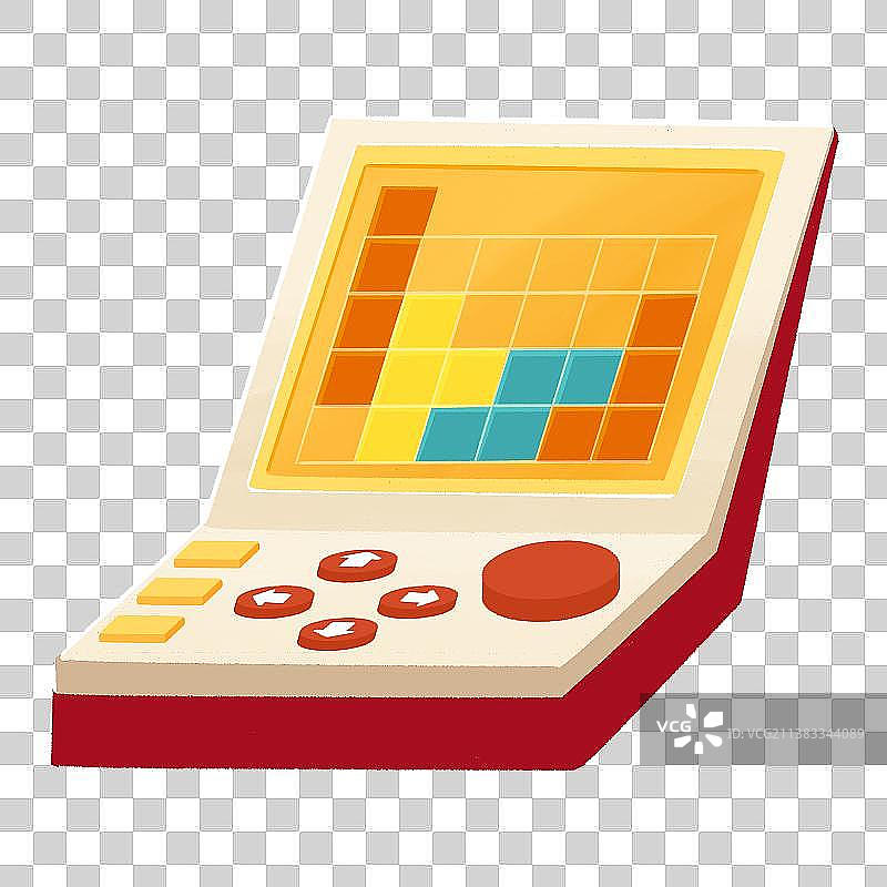 童年玩具游戏机俄罗斯方块图片素材