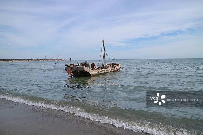 海边渔船图片素材