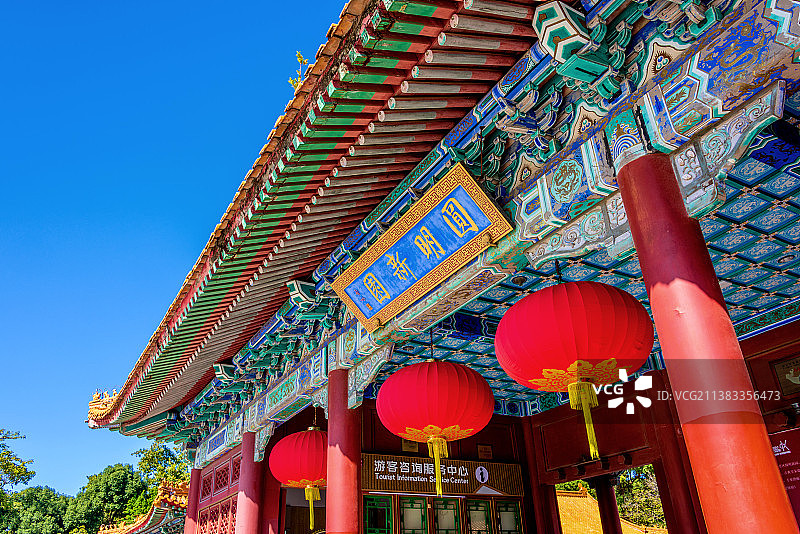 中国广东珠海圆明新园大宫门图片素材