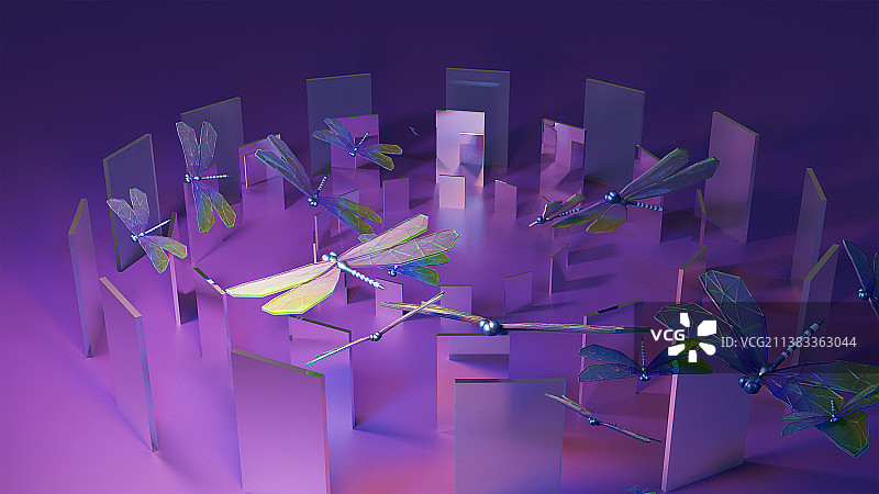 梦幻蜻蜓图片素材