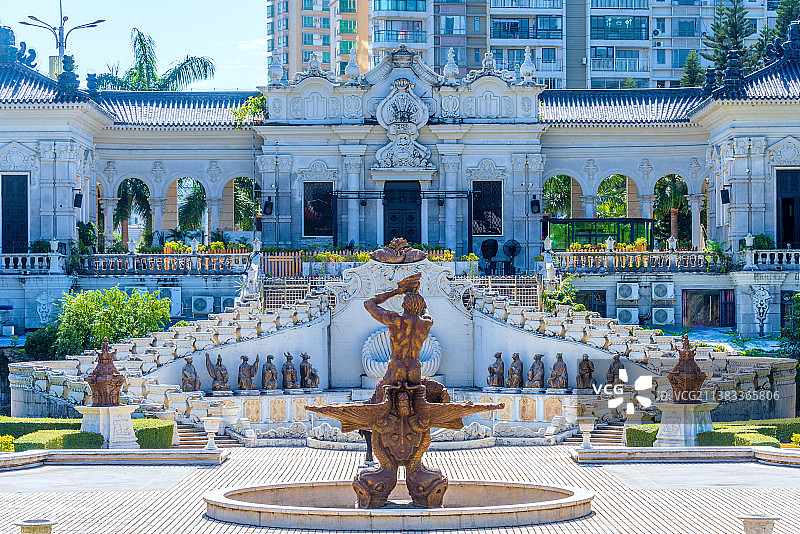 中国广东珠海圆明新园西洋景区海晏堂图片素材