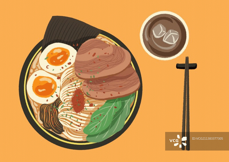 美食插画图片素材