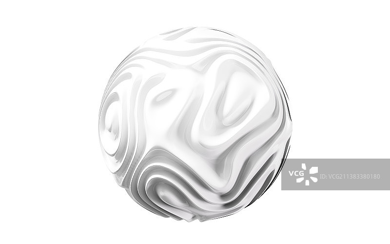创意白色球体3D渲染图片素材