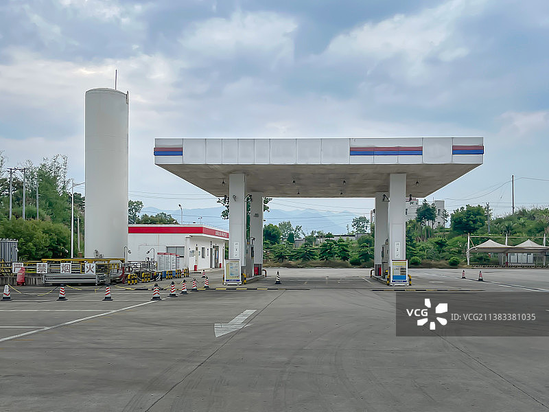 天燃气加气站图片素材