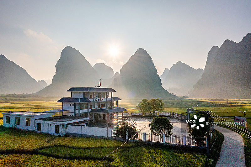 《广西百色靖西田园风光》图片素材