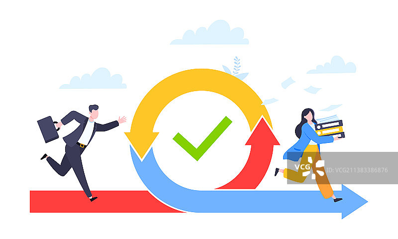 敏捷开发方法论商业概念图片素材