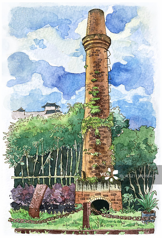 二十四节气清明插画图片素材