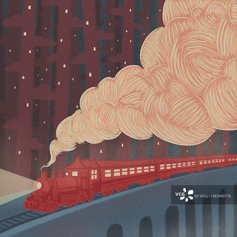 梦想是一列红色的火车图片素材