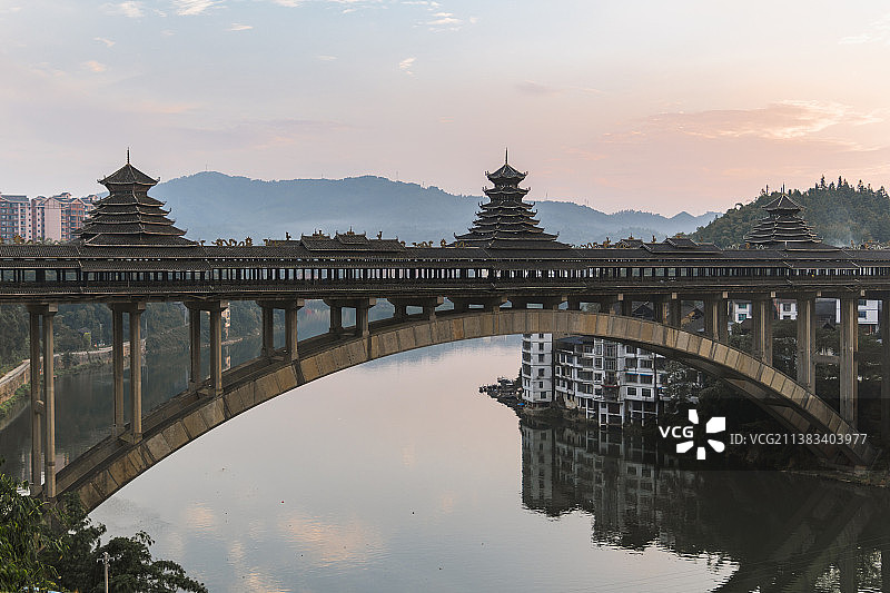 程阳风雨桥图片素材
