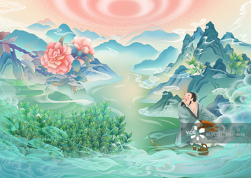 古风茶叶图片素材