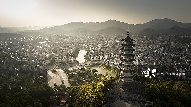 航拍城市图片素材