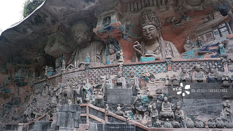 大足宝顶山石刻图片素材