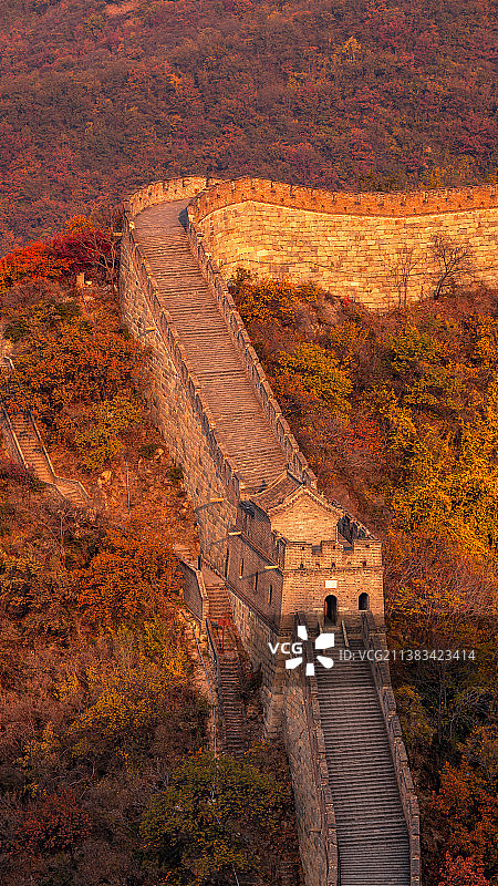 慕田峪长城秋色图片素材