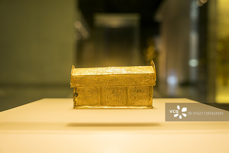 南京大报恩寺佛祖顶骨舍利金棺银椁图片素材