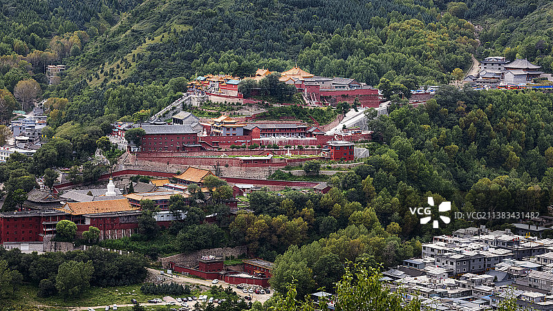 五台山菩萨顶图片素材