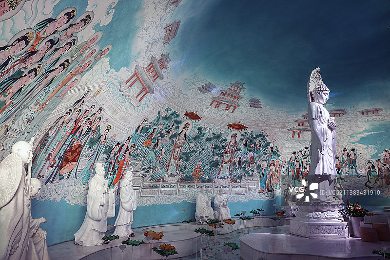 南京大报恩寺阿弥陀佛像图片素材