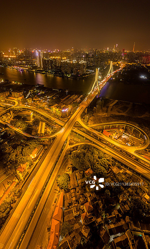 中国广东省广州市鹤洞大桥图片素材