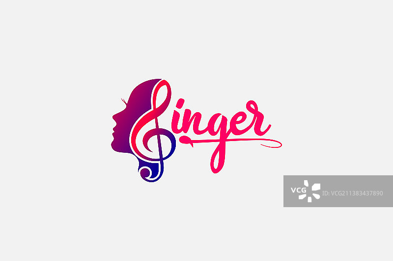 带音乐符号的卡拉OK合唱团歌手图片素材