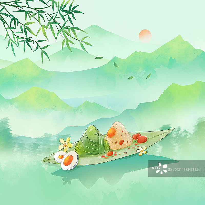 端午节粽子插图图片素材