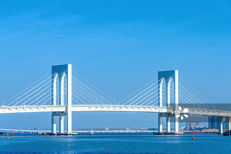 中国澳门西湾大桥风光图片素材