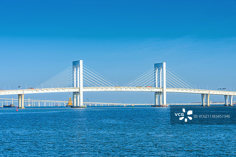 中国澳门西湾大桥风光图片素材