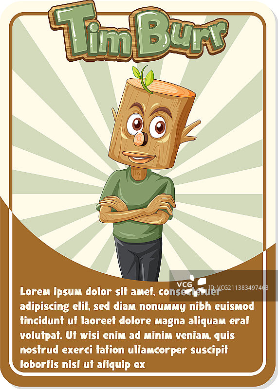 人物：带有 Timburr 字样的游戏卡模板图片素材