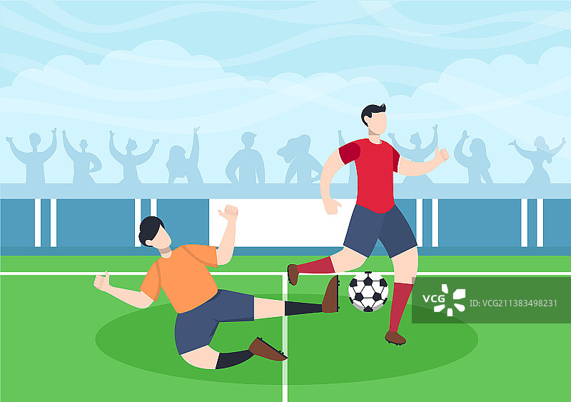 男孩们一起踢足球图片素材