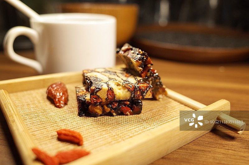 阿胶糕特写图片素材