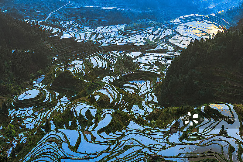 苗岭梯田图片素材