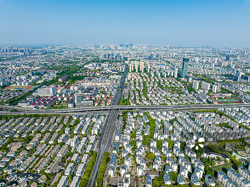 江苏苏州姑苏区航拍图片素材