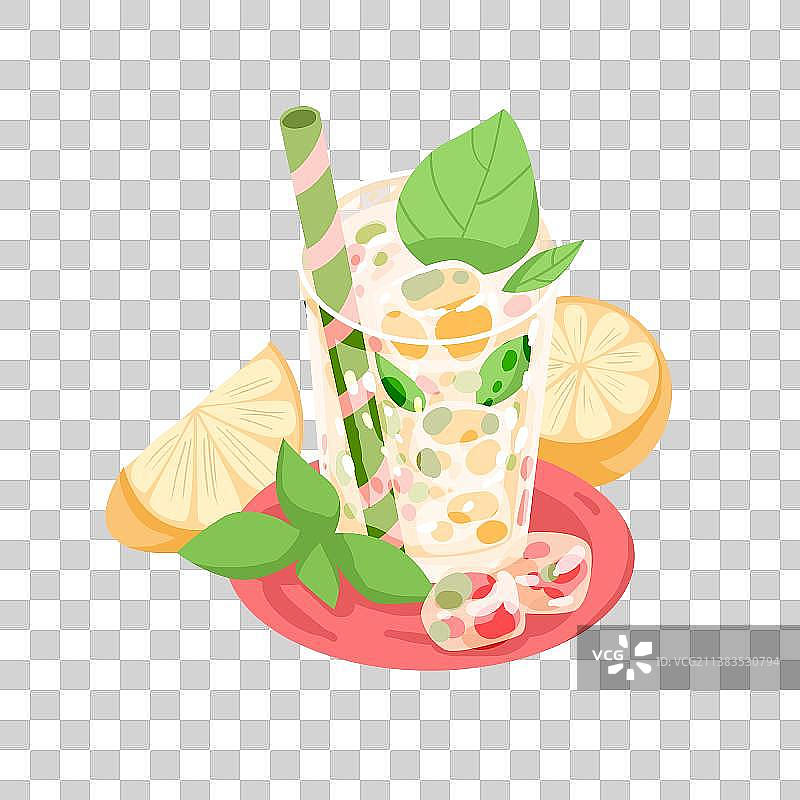 可爱卡通夏季冰饮图片素材