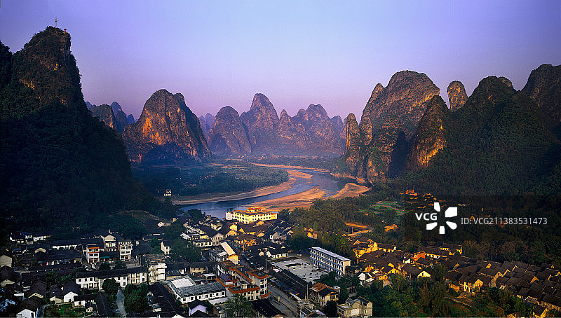 兴坪古镇图片素材