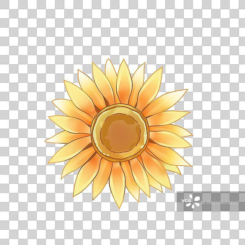 花卉系列——向日葵，卡通手绘素材图片素材
