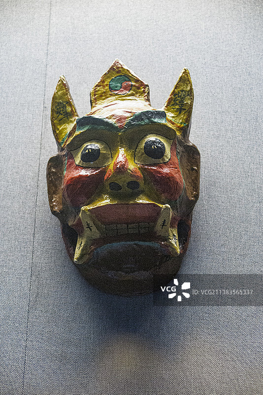 贵州地戏面具、傩戏面具、地戏服饰图片素材