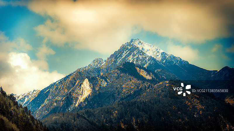 九寨沟山峦图片素材