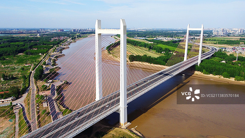 齐河黄河大桥图片素材