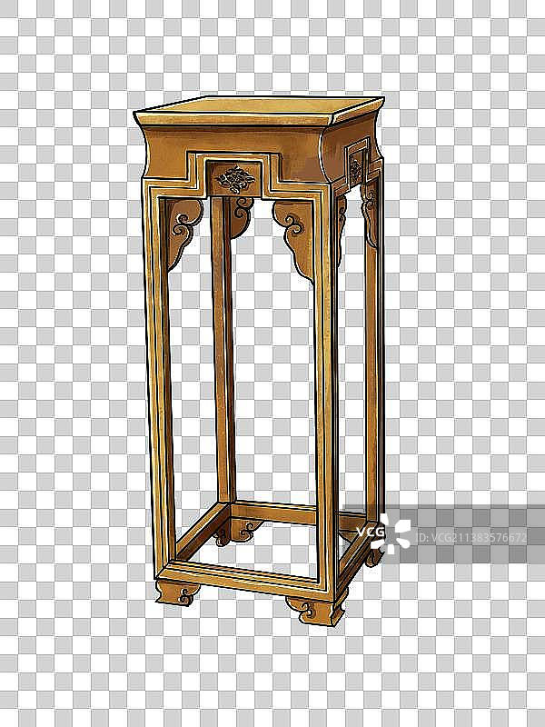 古代的高凳子图片素材