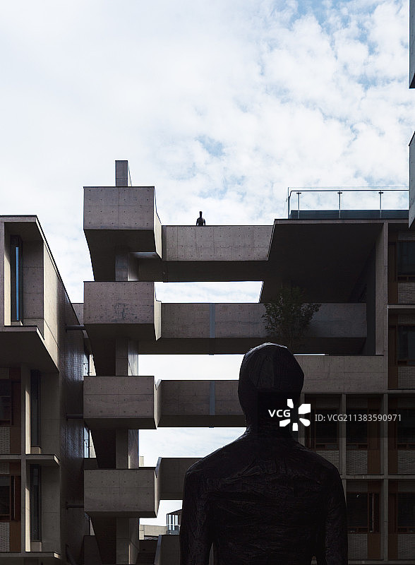 成都市天府新区漂浮总部麓湖生态城办公楼现代设计建筑公园城市素材图片素材