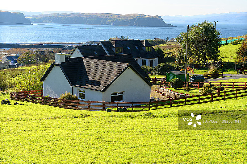 英国，苏格兰，天空岛民居风景。图片素材