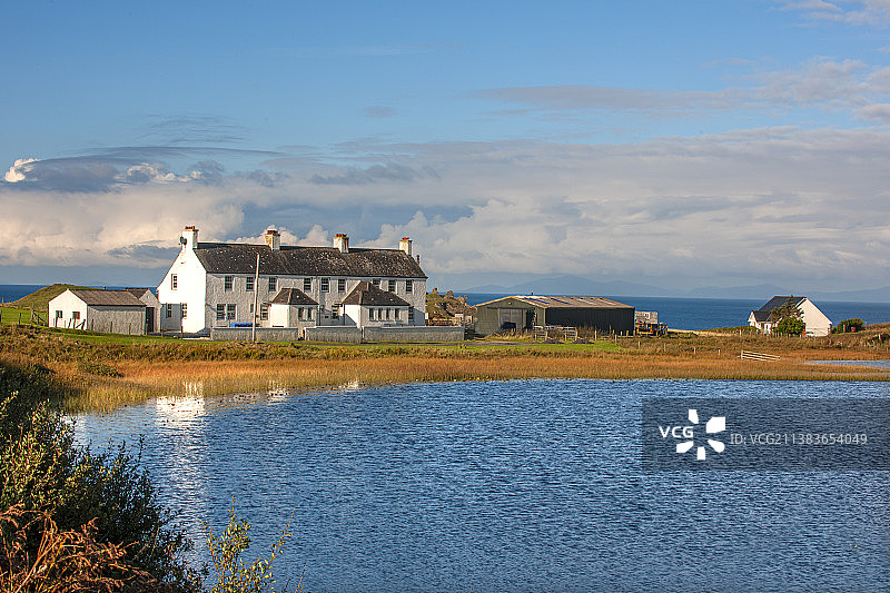 英国，苏格兰，天空岛民居风景。图片素材