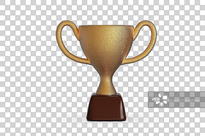 冠军奖杯三维插画图片素材